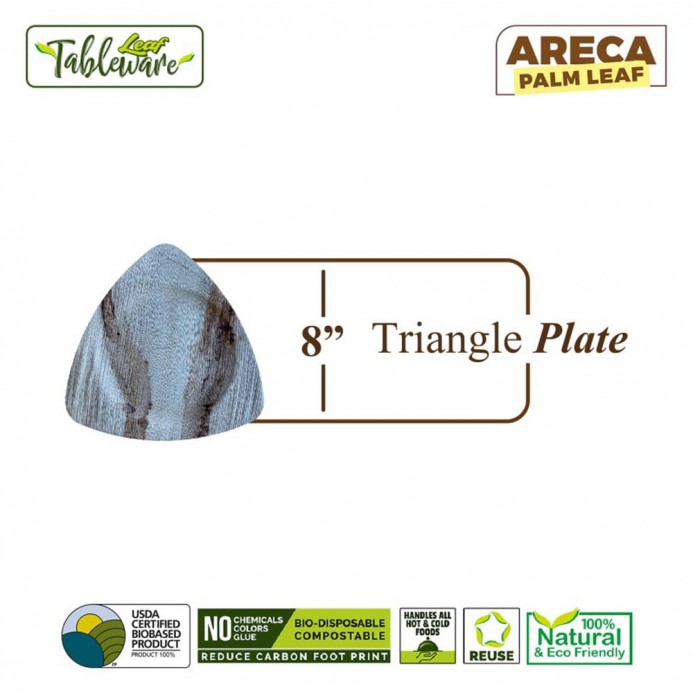 8" Triangle Salad Plate